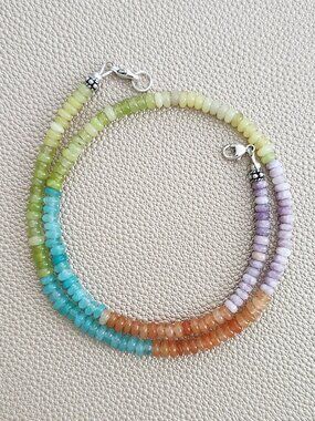 DESERT MORNING MINI-MINI GEMSTONE NECKLACE--16"